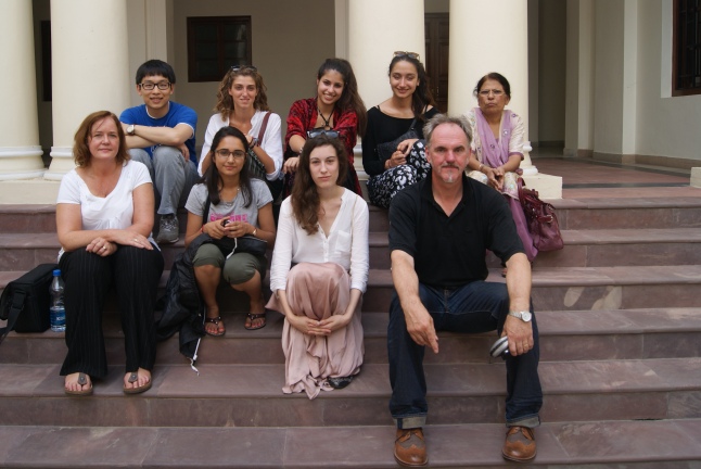 A few of us on our induction tour of Delhi University.